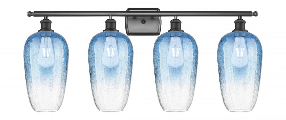 Brookhaven Flute - 4 Light - 37 inch - Oil Rubbed Bronze - Bath Vanity Light