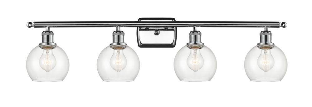 Athens - 4 Light - 36 inch - Polished Chrome - Bath Vanity Light