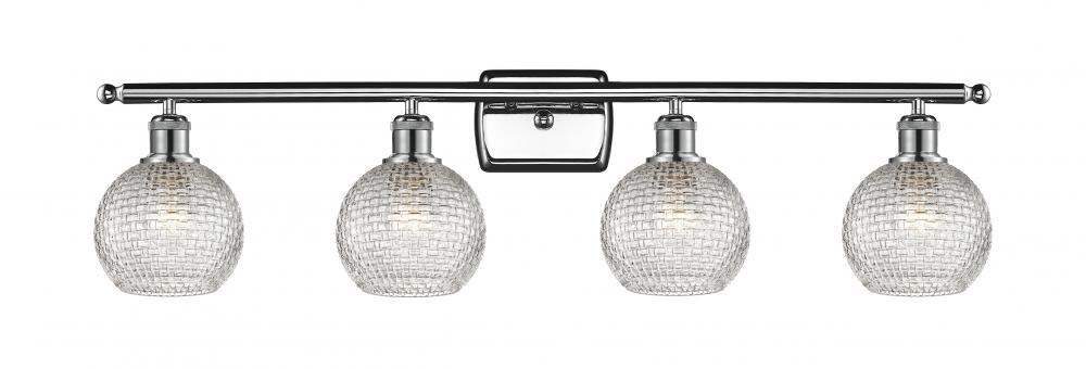 Athens - 4 Light - 36 inch - Polished Chrome - Bath Vanity Light
