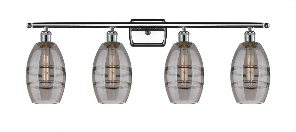 Vaz - 4 Light - 36 inch - Polished Chrome - Bath Vanity Light