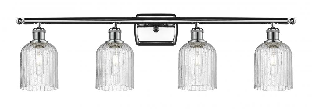 Bridal Veil - 4 Light - 35 inch - Polished Chrome - Bath Vanity Light