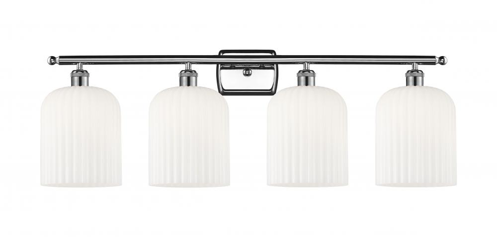 Bridal Veil - 4 Light - 35 inch - Polished Chrome - Bath Vanity Light