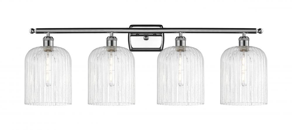 Bridal Veil - 4 Light - 35 inch - Polished Chrome - Bath Vanity Light