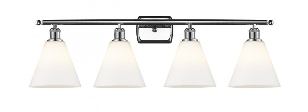Berkshire - 4 Light - 38 inch - Polished Chrome - Bath Vanity Light