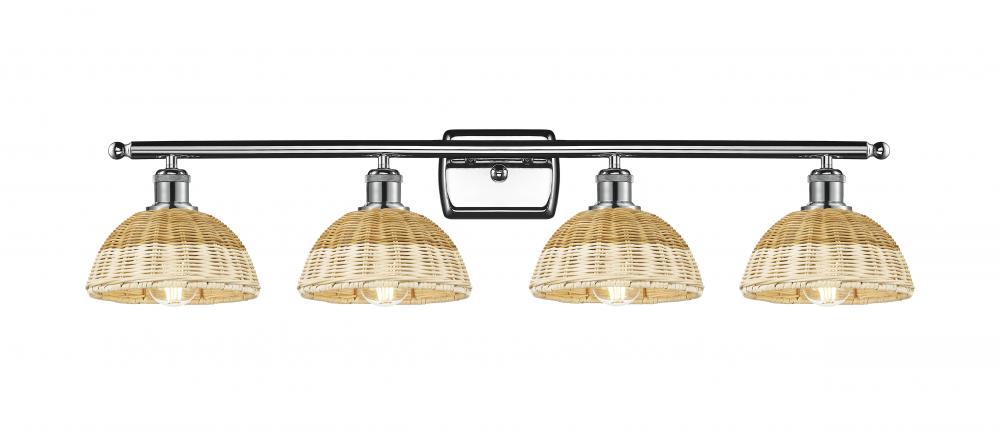 Bristol Natural II - 4 Light - 38 inch - Polished Chrome - Bath Vanity Light