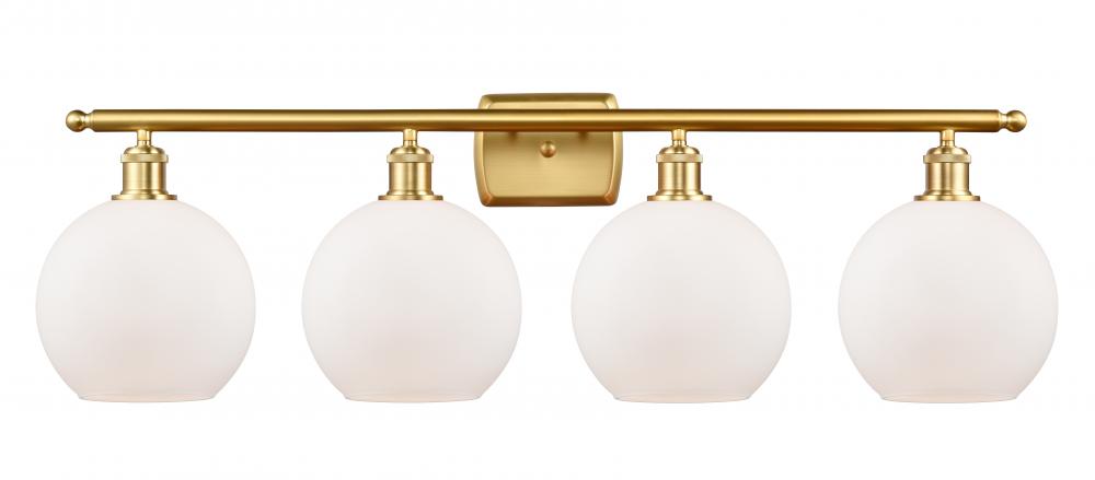 Athens - 4 Light - 38 inch - Satin Gold - Bath Vanity Light
