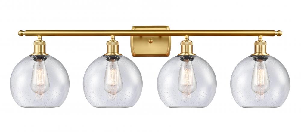 Athens - 4 Light - 38 inch - Satin Gold - Bath Vanity Light