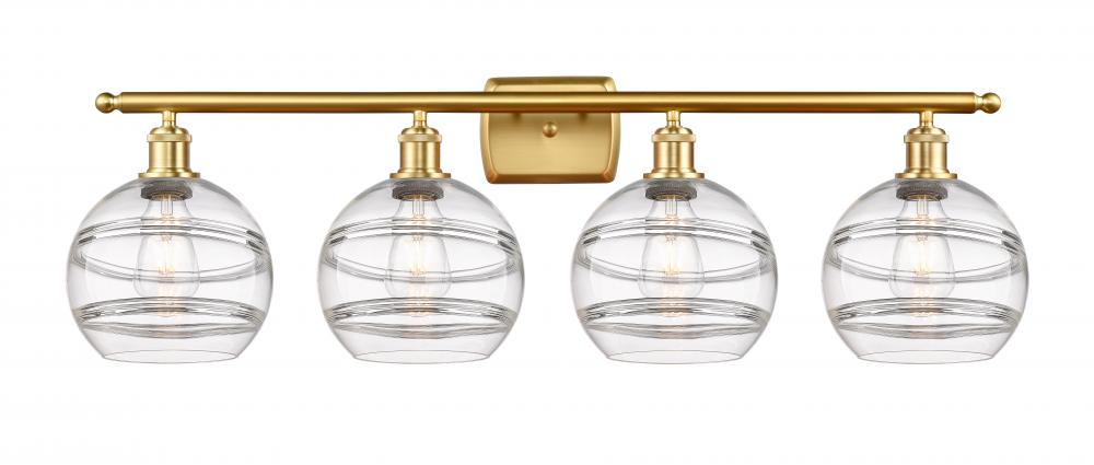 Rochester - 4 Light - 38 inch - Satin Gold - Bath Vanity Light