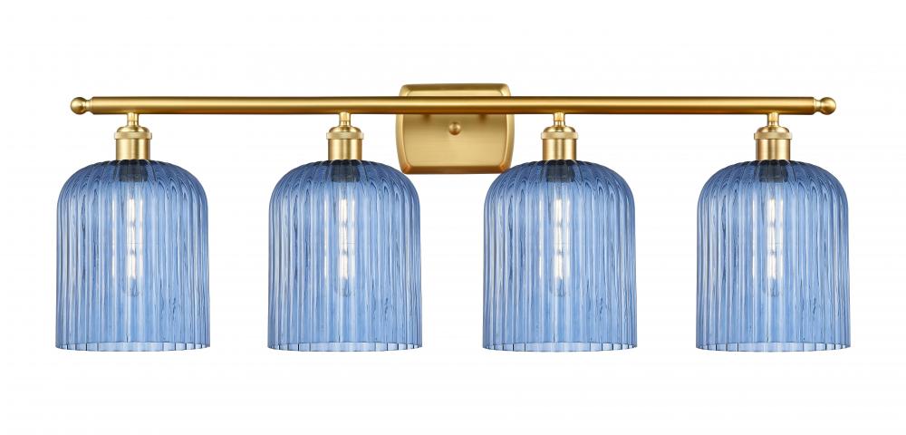 Bridal Veil - 4 Light - 35 inch - Satin Gold - Bath Vanity Light