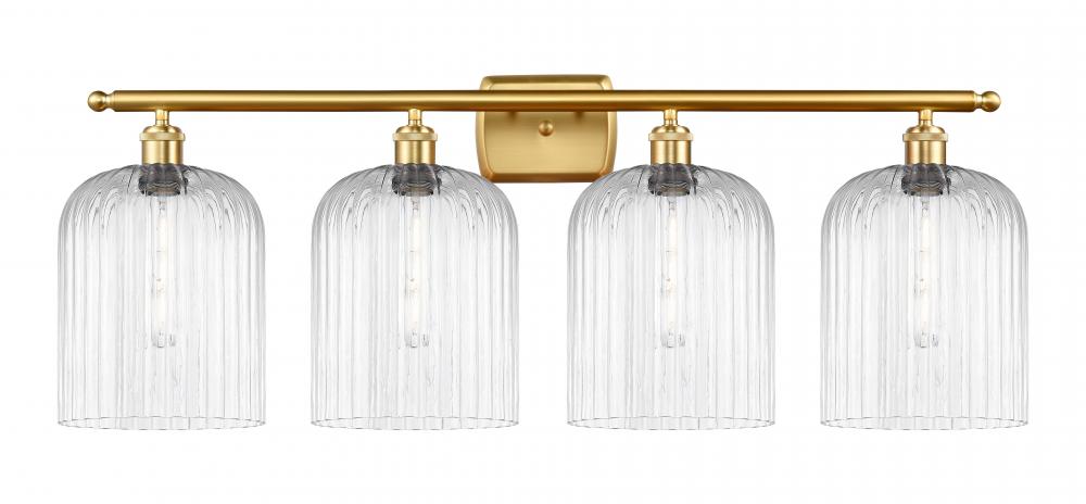 Bridal Veil - 4 Light - 35 inch - Satin Gold - Bath Vanity Light