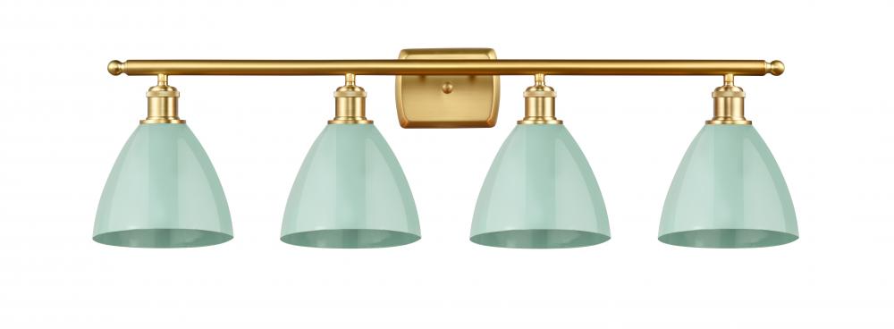 Plymouth - 4 Light - 38 inch - Satin Gold - Bath Vanity Light