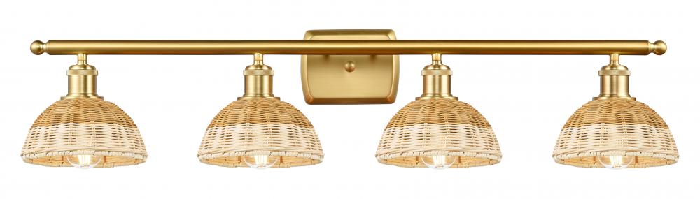 Bristol Natural II - 4 Light - 38 inch - Satin Gold - Bath Vanity Light