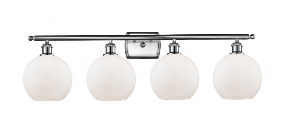 Athens - 4 Light - 38 inch - Brushed Satin Nickel - Bath Vanity Light