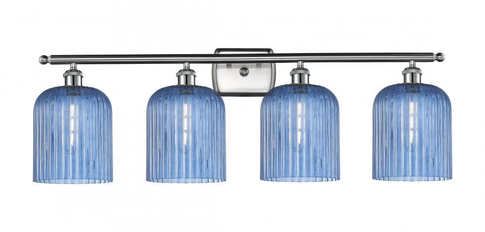 Bridal Veil - 4 Light - 35 inch - Brushed Satin Nickel - Bath Vanity Light