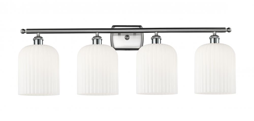 Bridal Veil - 4 Light - 35 inch - Brushed Satin Nickel - Bath Vanity Light