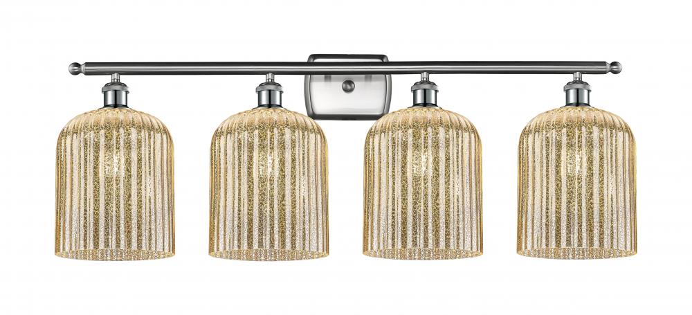 Bridal Veil - 4 Light - 35 inch - Brushed Satin Nickel - Bath Vanity Light