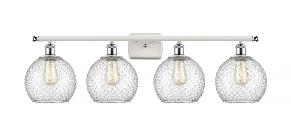 Farmhouse Chicken Wire 4 Light Bath Vanity Light