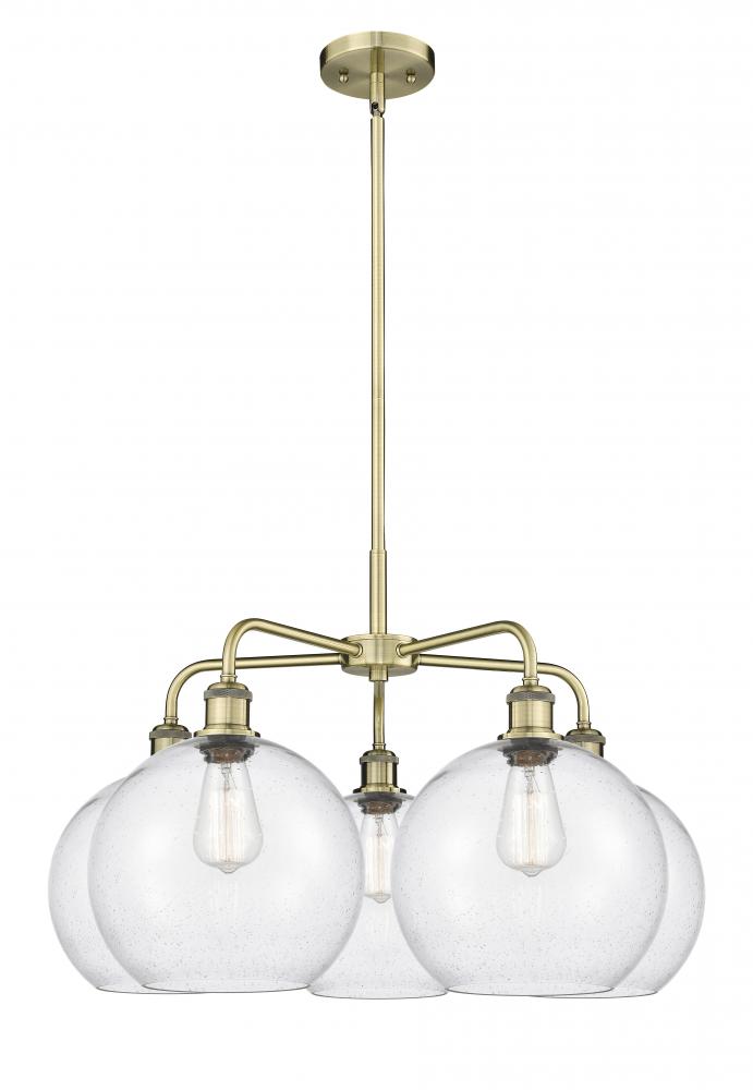 Athens - 5 Light - 28 inch - Antique Brass - Chandelier