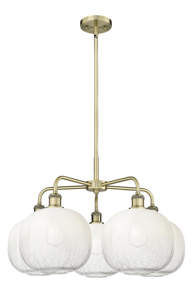 Brookhaven Sphere - 5 Light - 29 inch - Antique Brass - Stem hung - Chandelier