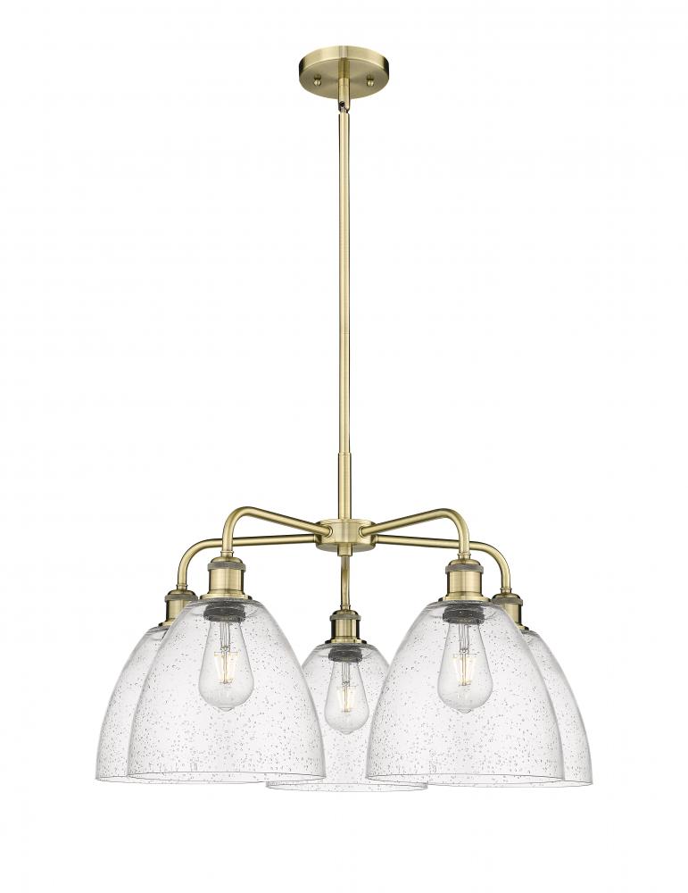 Bristol - 5 Light - 27 inch - Antique Brass - Chandelier