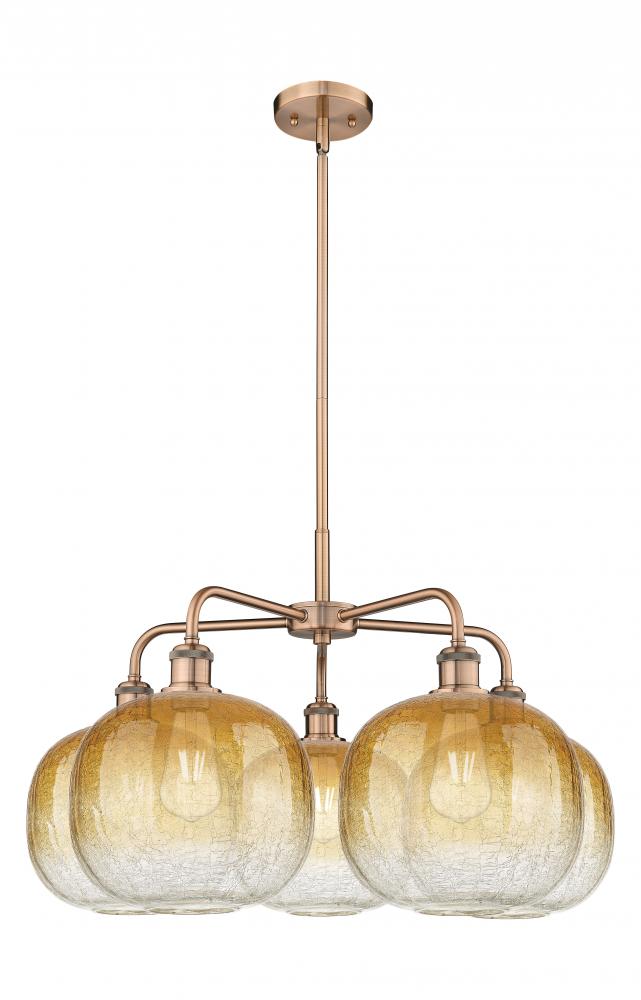 Brookhaven Sphere - 5 Light - 29 inch - Antique Copper - Stem hung - Chandelier