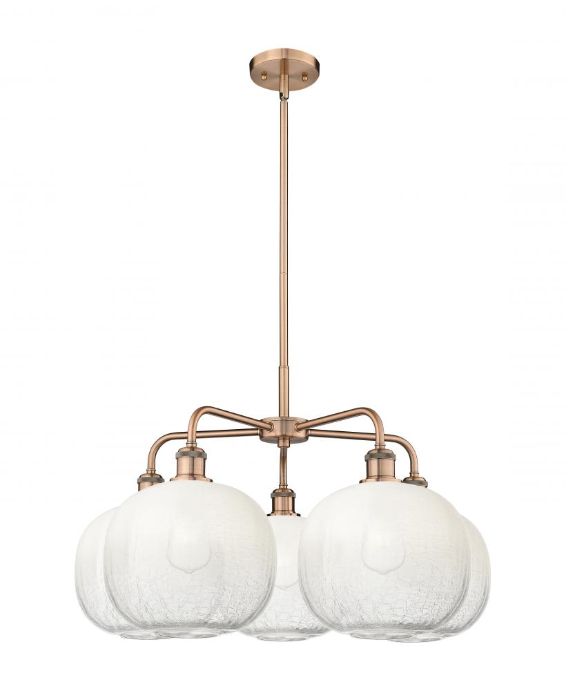 Brookhaven Sphere - 5 Light - 29 inch - Antique Copper - Stem hung - Chandelier
