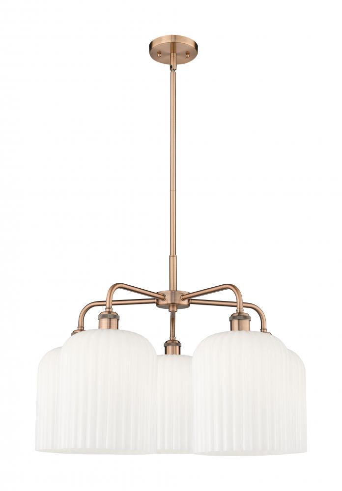 Bridal Veil - 5 Light - 23 inch - Antique Copper - Chandelier