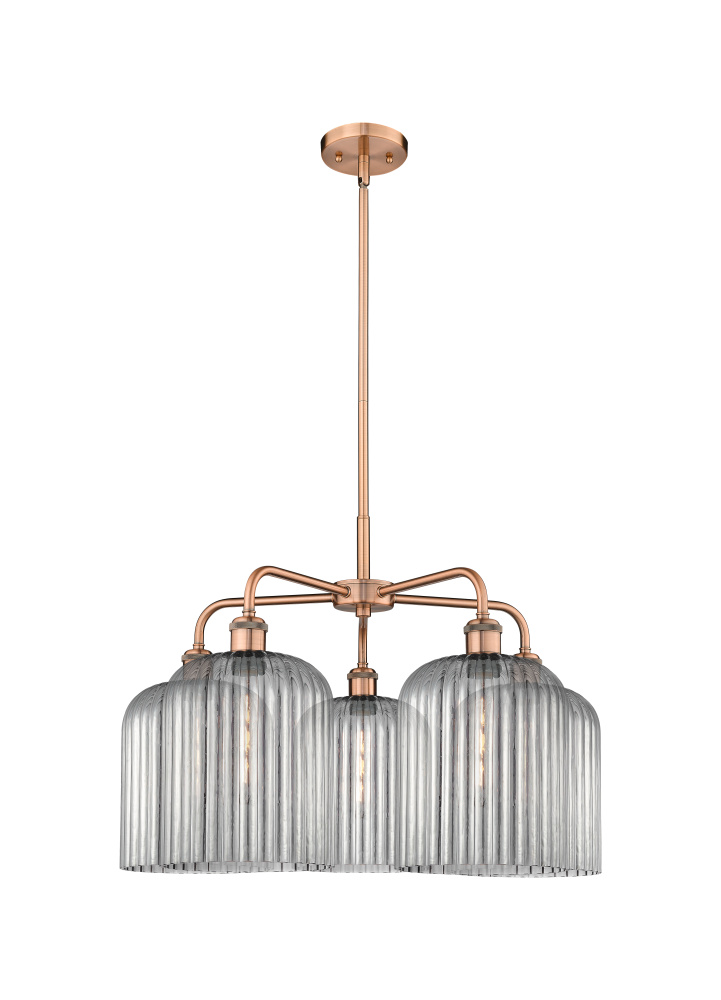 Bridal Veil - 5 Light - 23 inch - Antique Copper - Chandelier