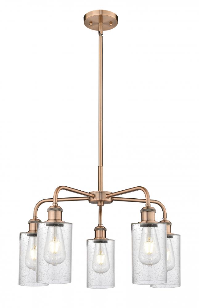 Clymer - 5 Light - 22 inch - Antique Copper - Chandelier