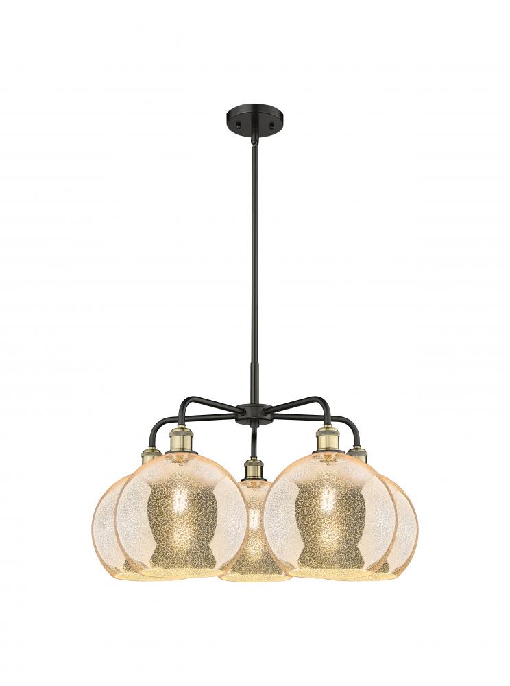Athens - 5 Light - 28 inch - Black Antique Brass - Chandelier