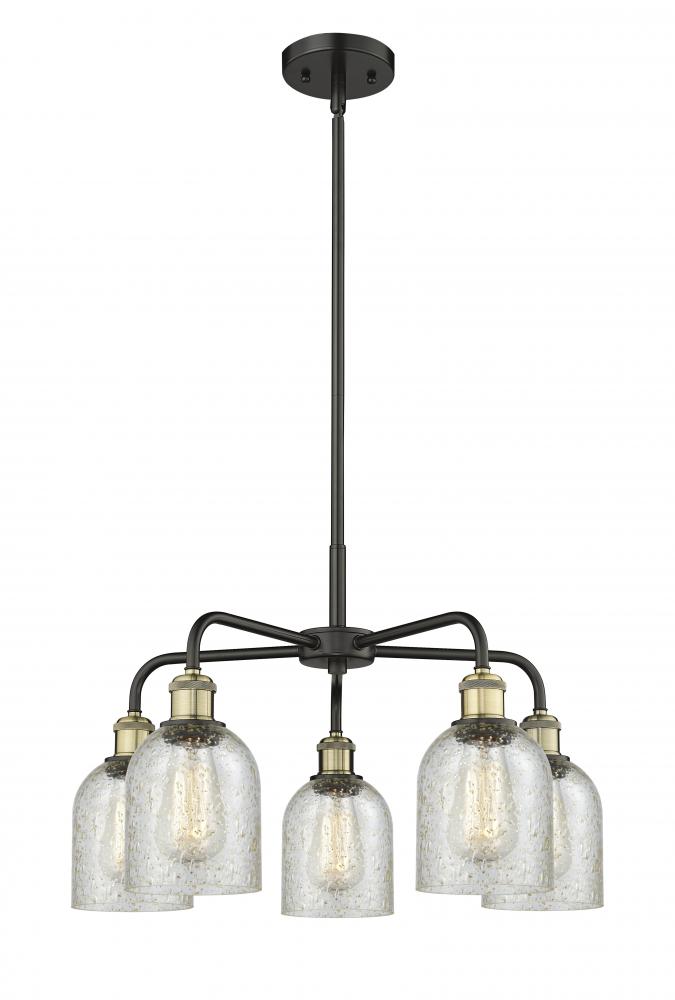 Caledonia - 5 Light - 23 inch - Black Antique Brass - Chandelier