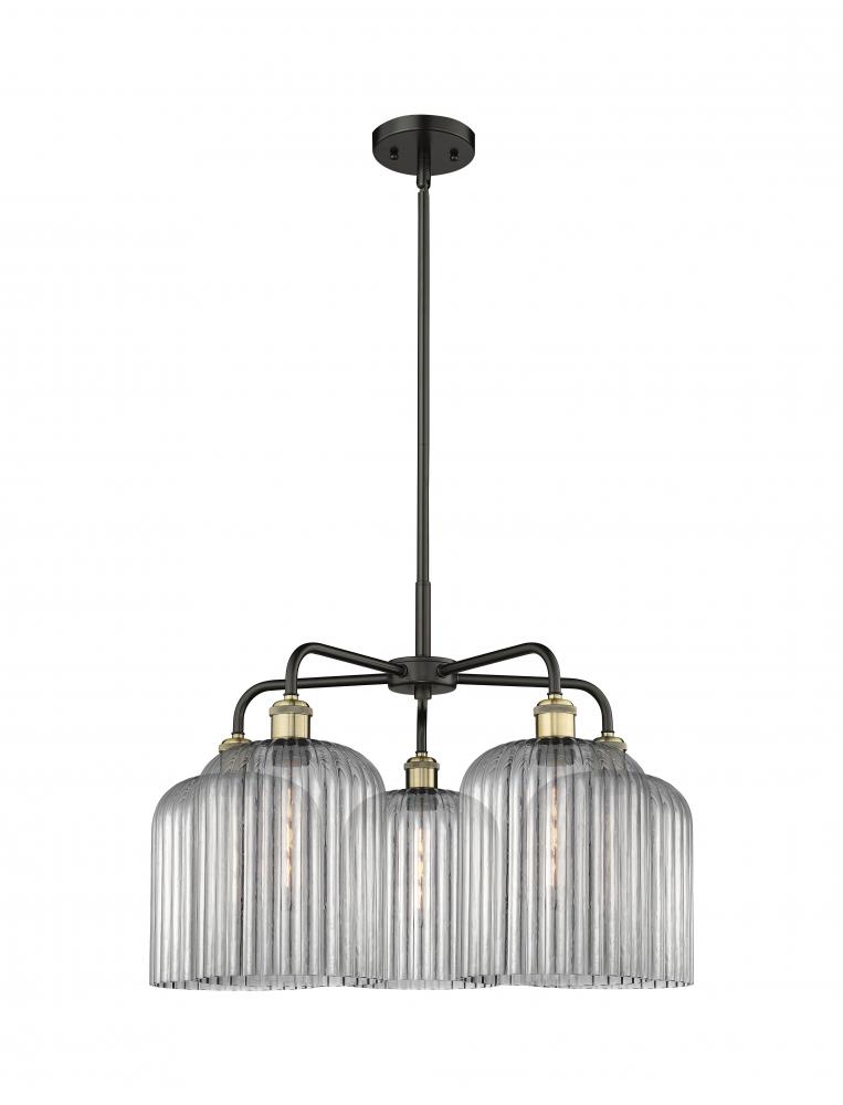 Bridal Veil - 5 Light - 23 inch - Black Antique Brass - Chandelier