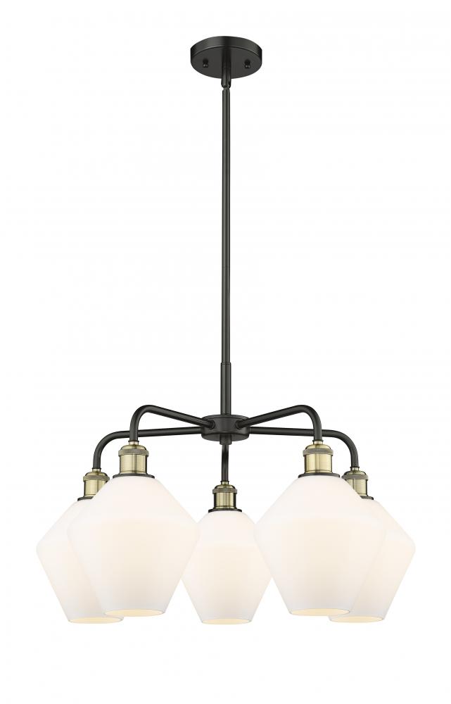 Cindyrella - 5 Light - 26 inch - Black Antique Brass - Chandelier