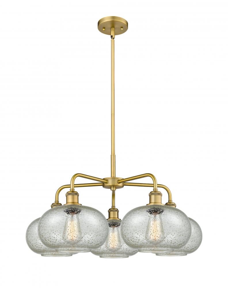Gorham - 5 Light - 28 inch - Brushed Brass - Chandelier