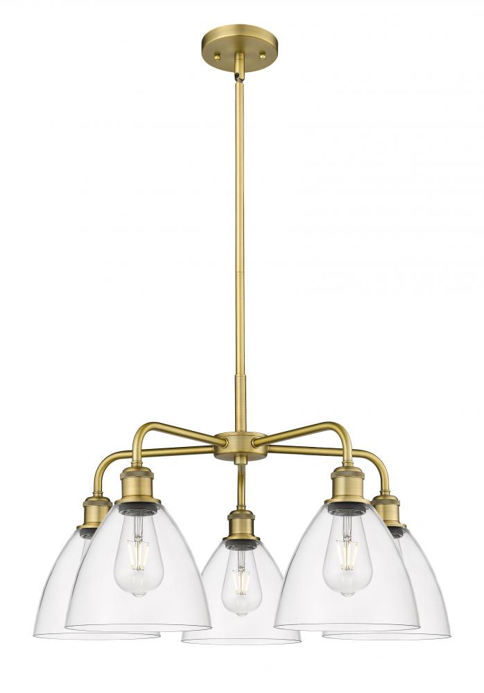 Bristol - 5 Light - 26 inch - Brushed Brass - Chandelier