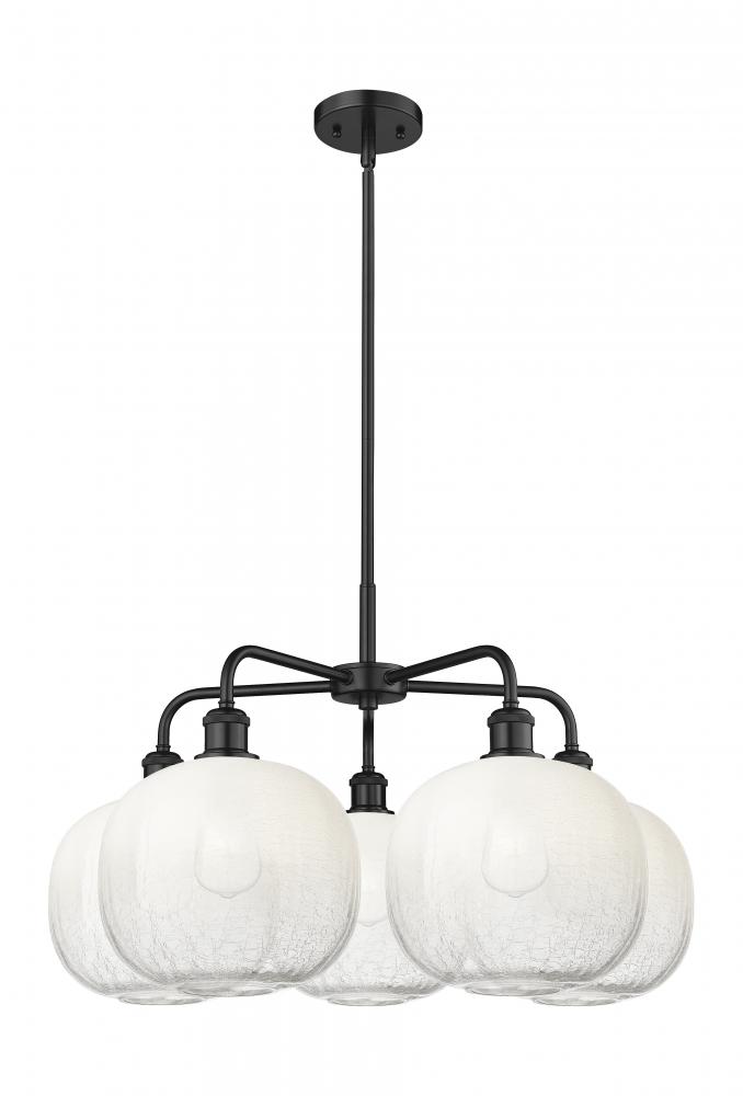 Brookhaven Sphere - 5 Light - 29 inch - Matte Black - Stem hung - Chandelier