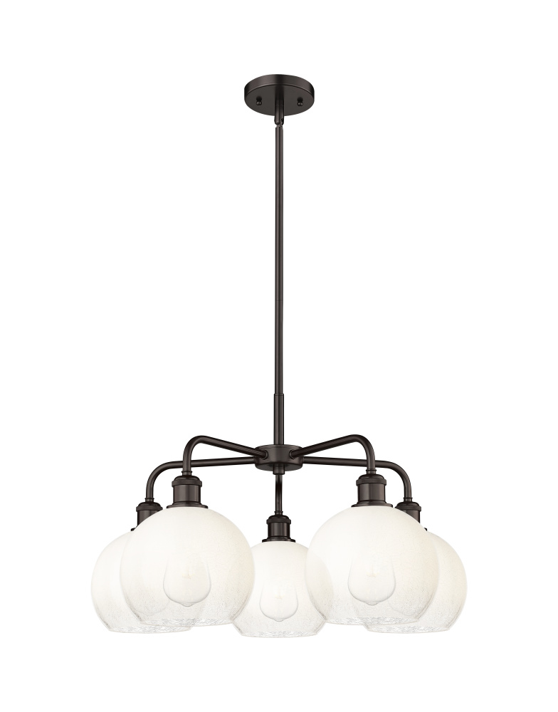 Brookhaven Globe - 5 Light - 26 inch - Oil Rubbed Bronze - Stem hung - Chandelier