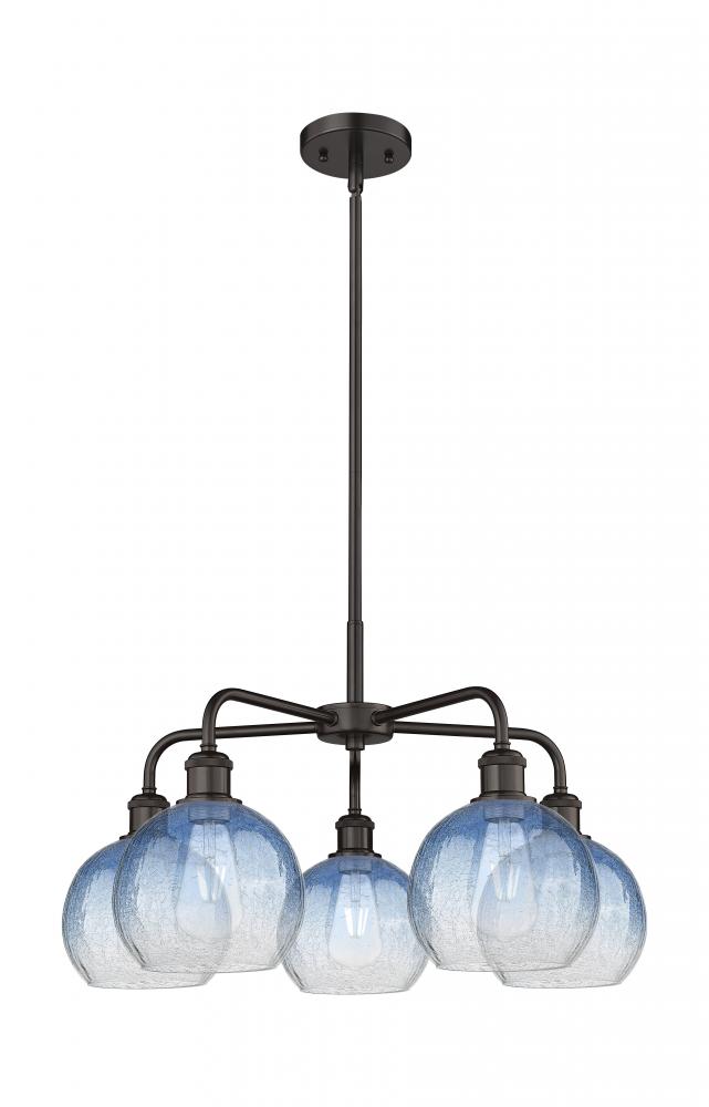Brookhaven Globe - 5 Light - 26 inch - Oil Rubbed Bronze - Stem hung - Chandelier