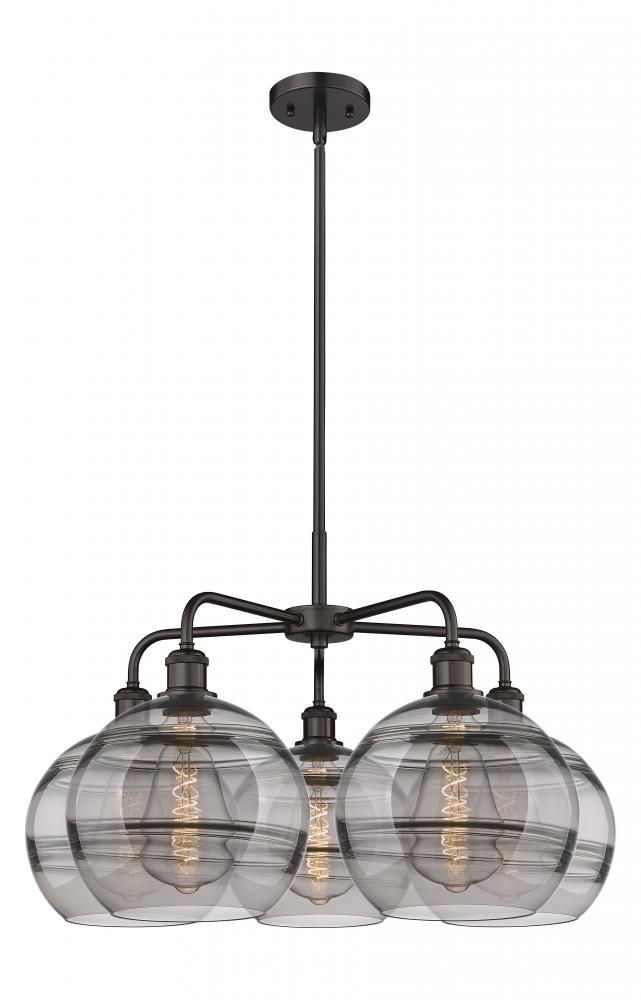 Rochester - 5 Light - 28 inch - Oil Rubbed Bronze - Chandelier