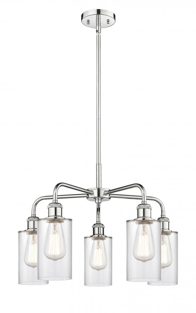 Clymer - 5 Light - 22 inch - Polished Chrome - Chandelier