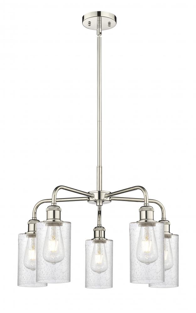Clymer - 5 Light - 22 inch - Polished Nickel - Chandelier