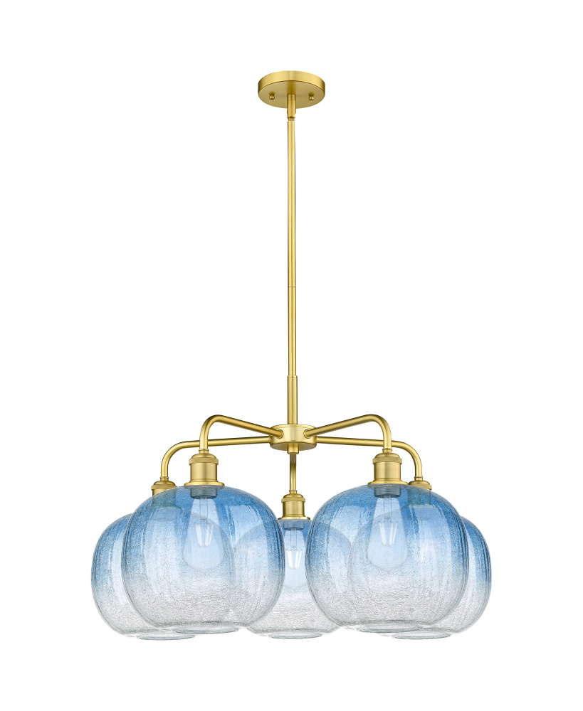 Brookhaven Sphere - 5 Light - 29 inch - Satin Gold - Stem hung - Chandelier