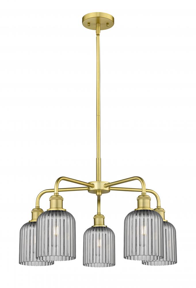Bridal Veil - 5 Light - 23 inch - Satin Gold - Chandelier