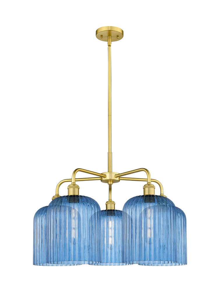 Bridal Veil - 5 Light - 23 inch - Satin Gold - Chandelier