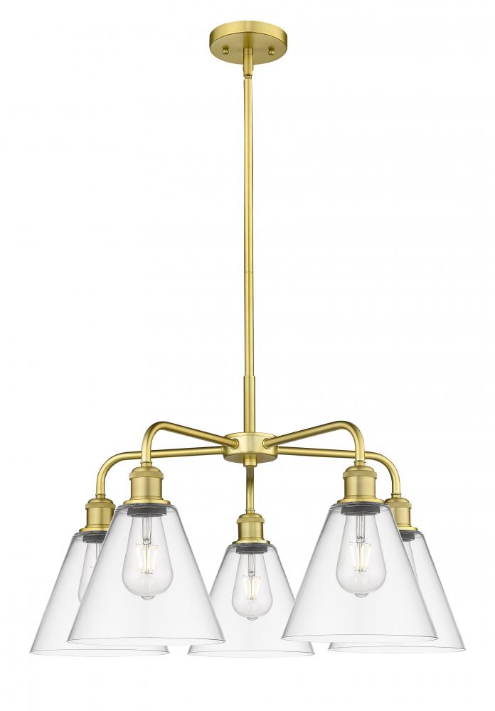 Berkshire - 5 Light - 26 inch - Satin Gold - Chandelier