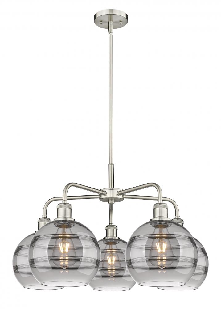 Rochester - 5 Light - 26 inch - Satin Nickel - Chandelier