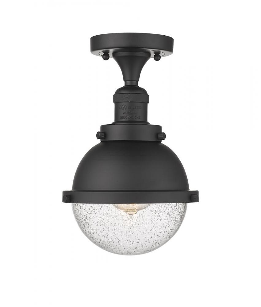 Hampden - 1 Light - 7 inch - Matte Black - Semi-Flush Mount