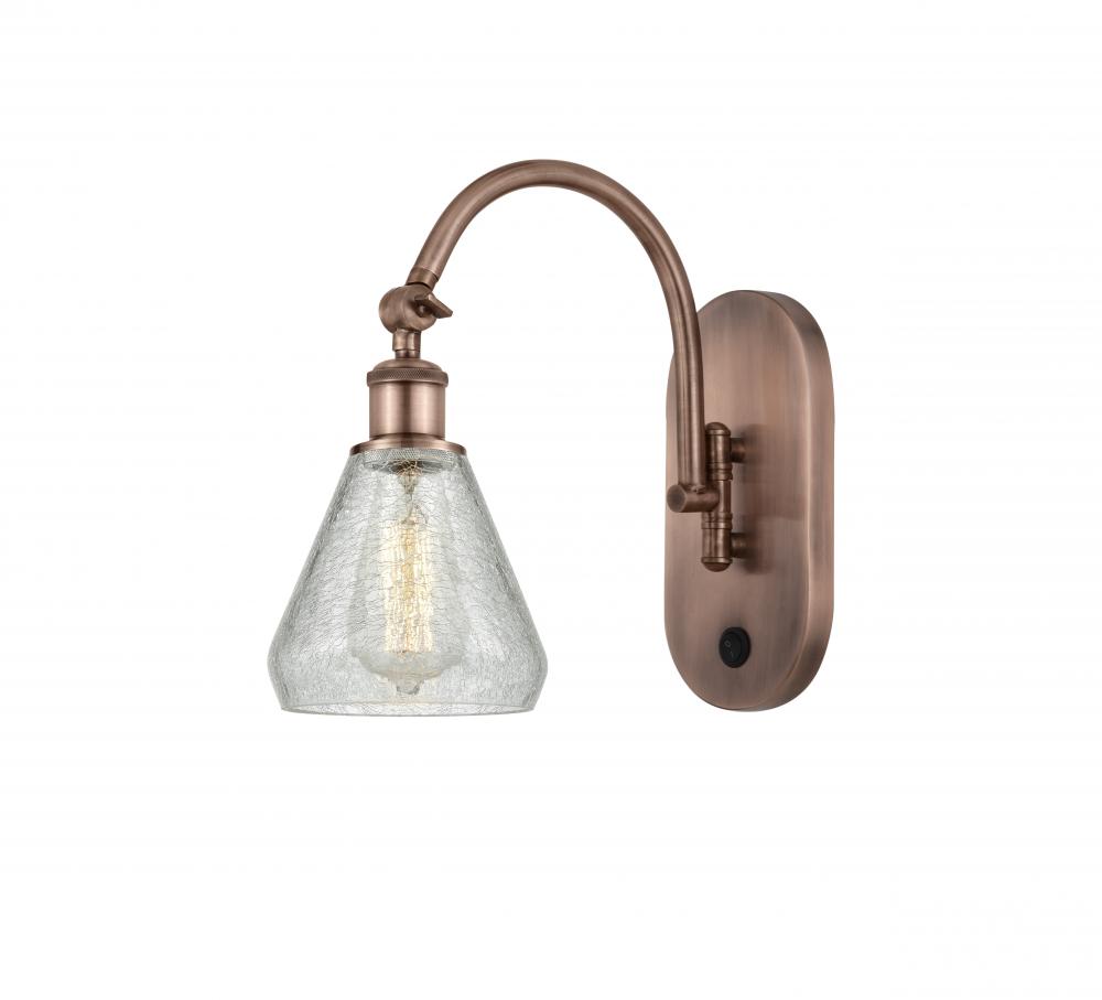 Conesus - 1 Light - 6 inch - Antique Copper - Adjustable Swing Arm
