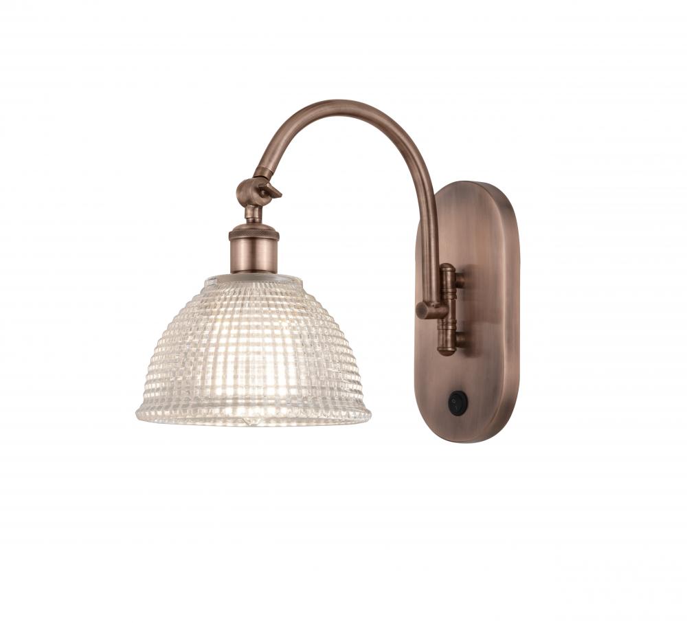 Arietta - 1 Light - 8 inch - Antique Copper - Adjustable Swing Arm