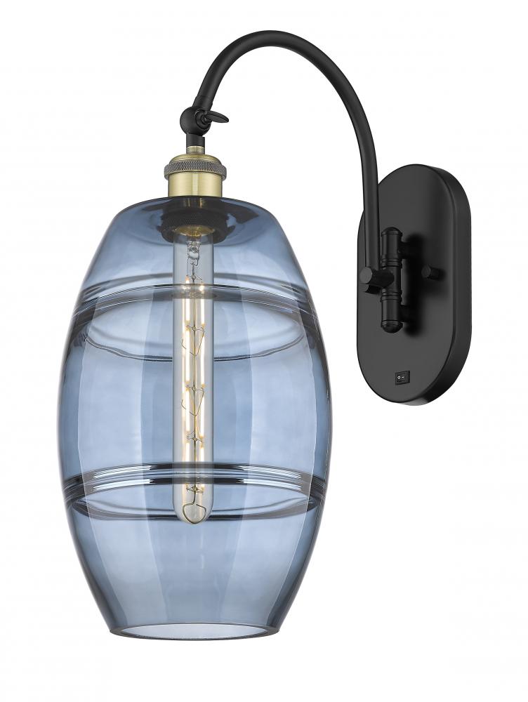 Vaz - 1 Light - 8 inch - Black Antique Brass - Adjustable Swing Arm